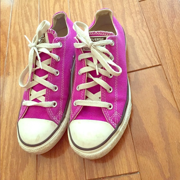 purple kids converse
