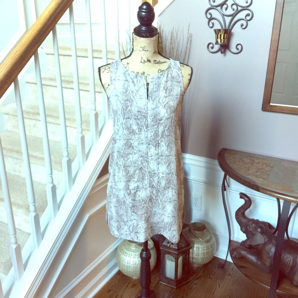 Snakeskin Print sleeveless Tunic