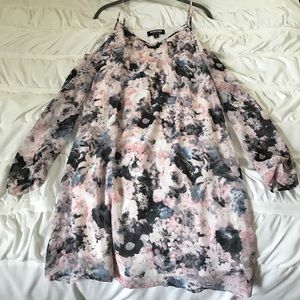 Floral Cold Shoulder Dress