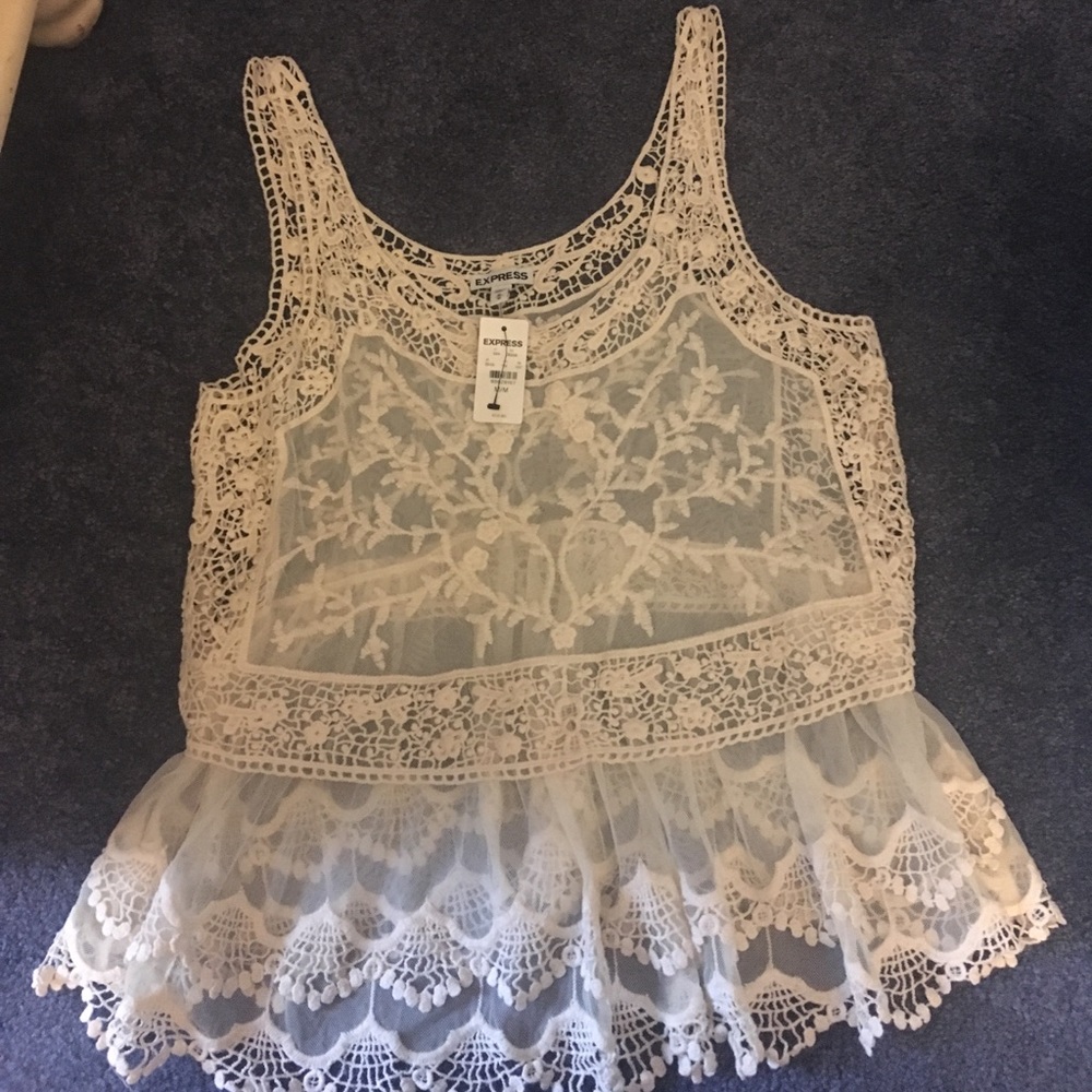 Lace tank top by Express