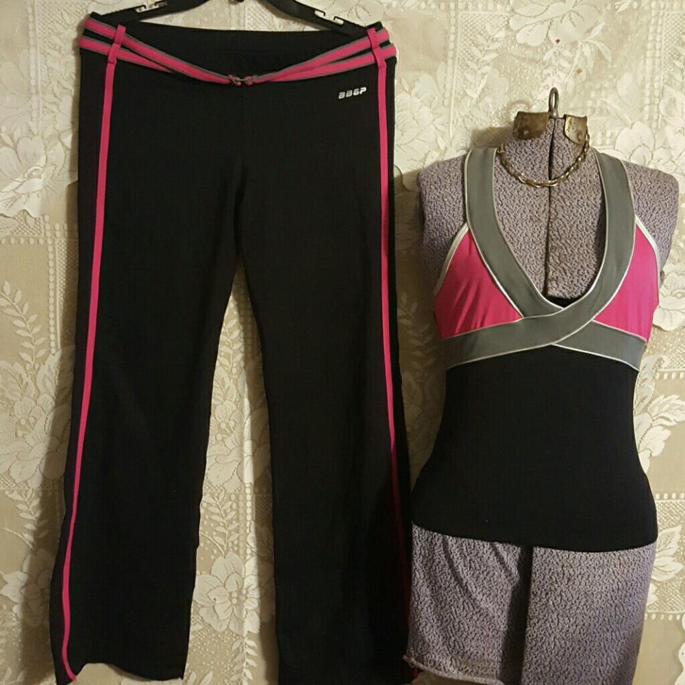 BEBE SPORT workout set , top M , pant L