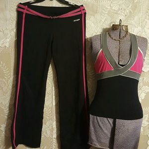BEBE SPORT workout set , top M , pant L