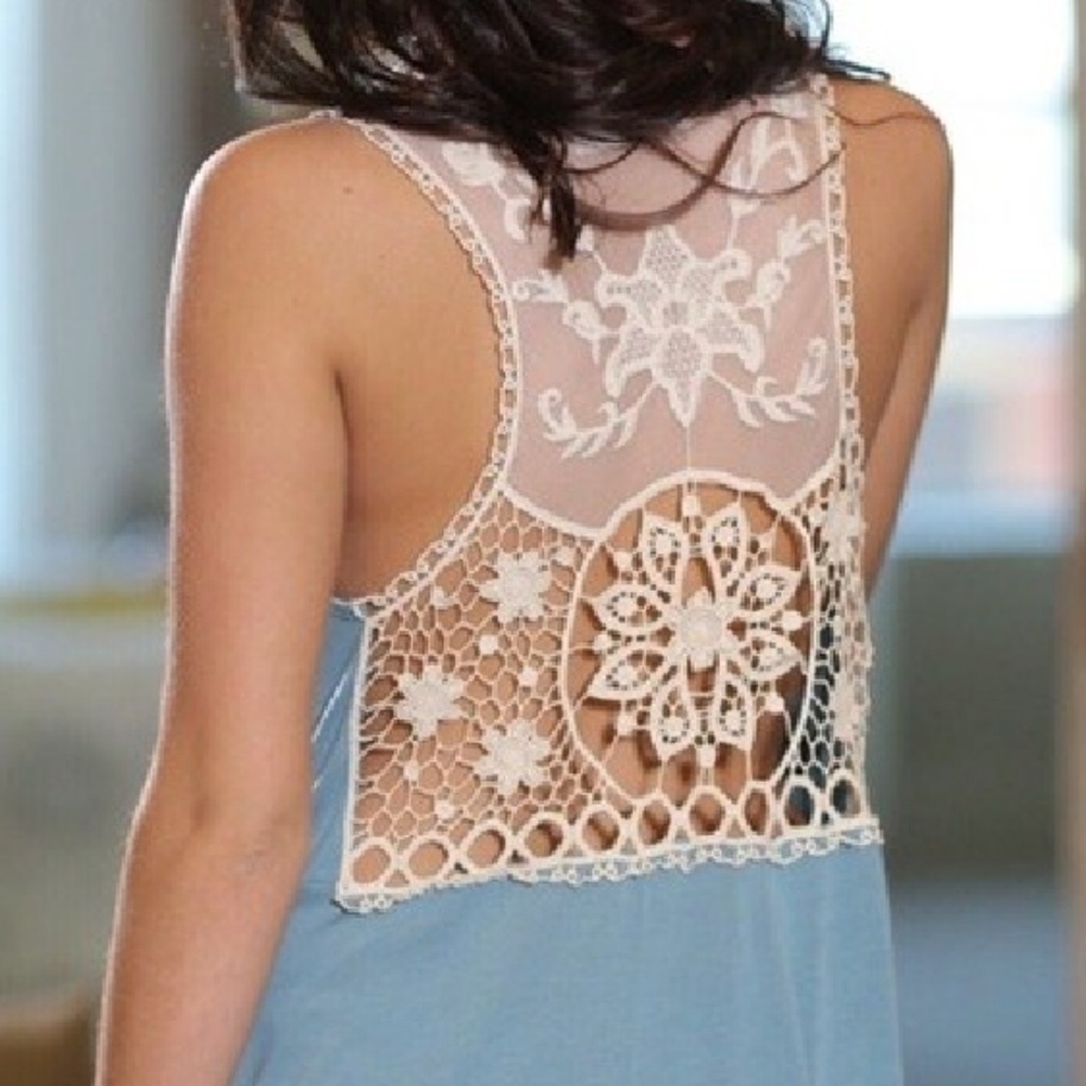Lace Back Tunic - Picture 2 of 5