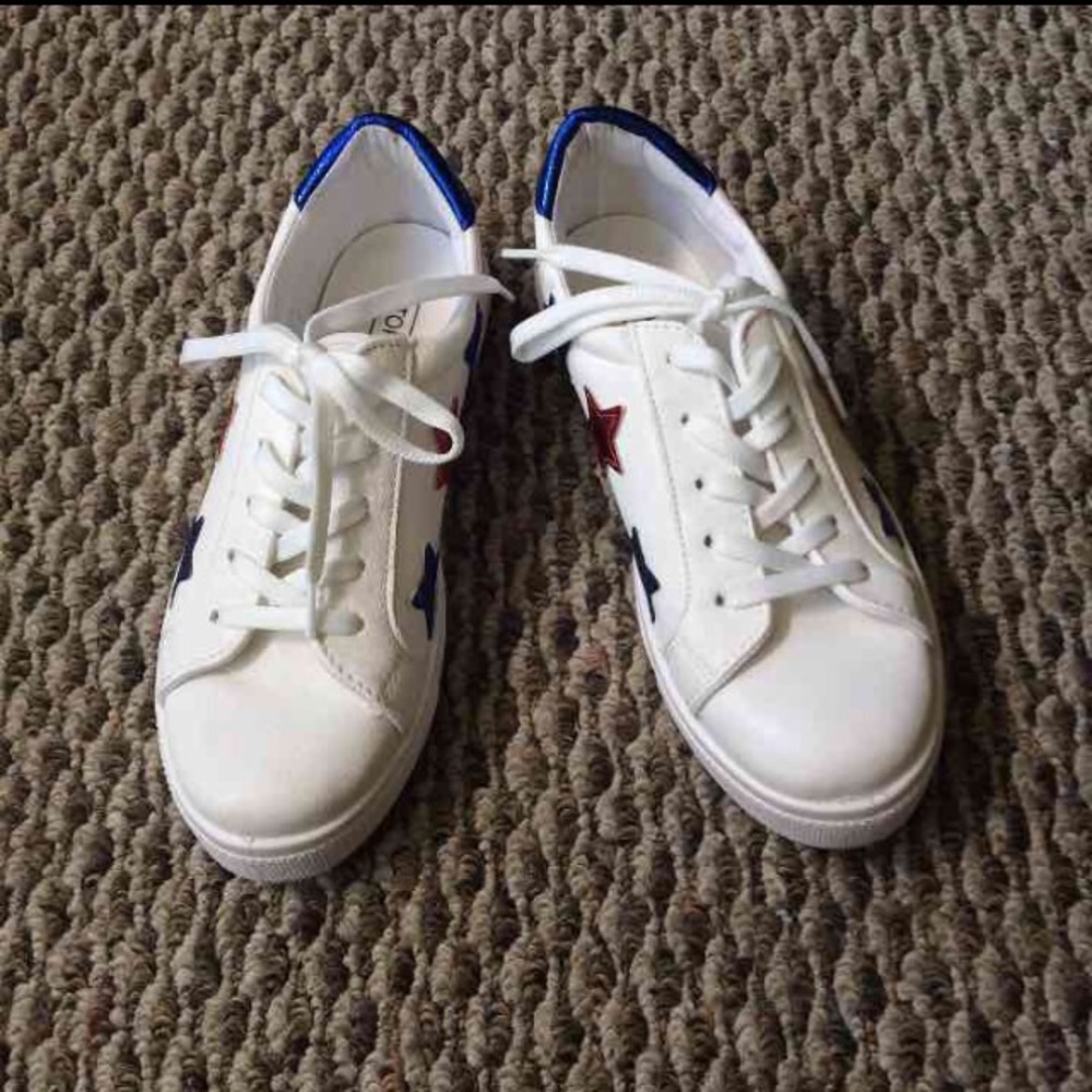 Topshop Star White Sneakers Fit US 5.5/6
