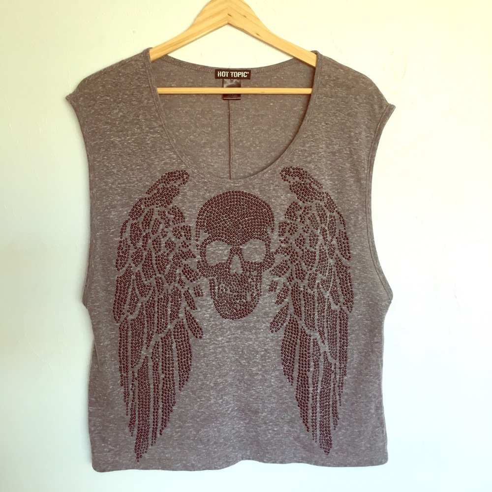 HOT TOPIC, Skull T-shirt XS