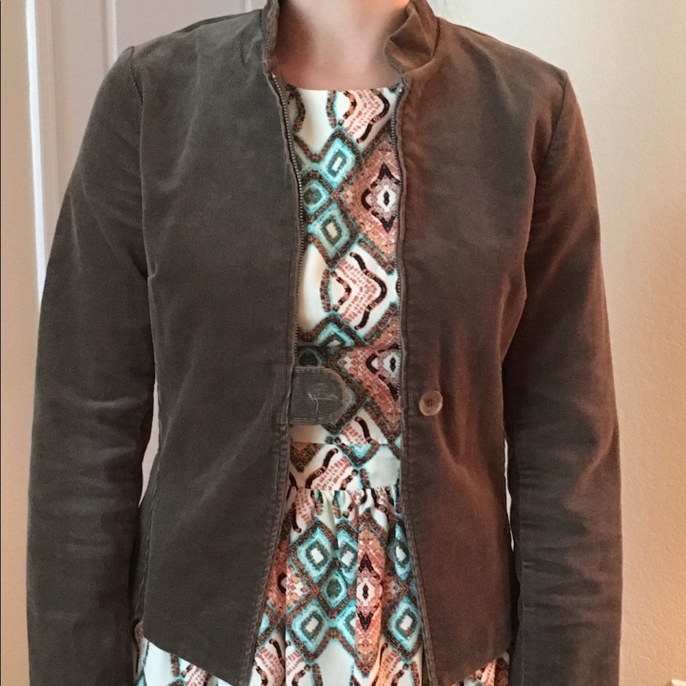 Corduroy hunter green jacket