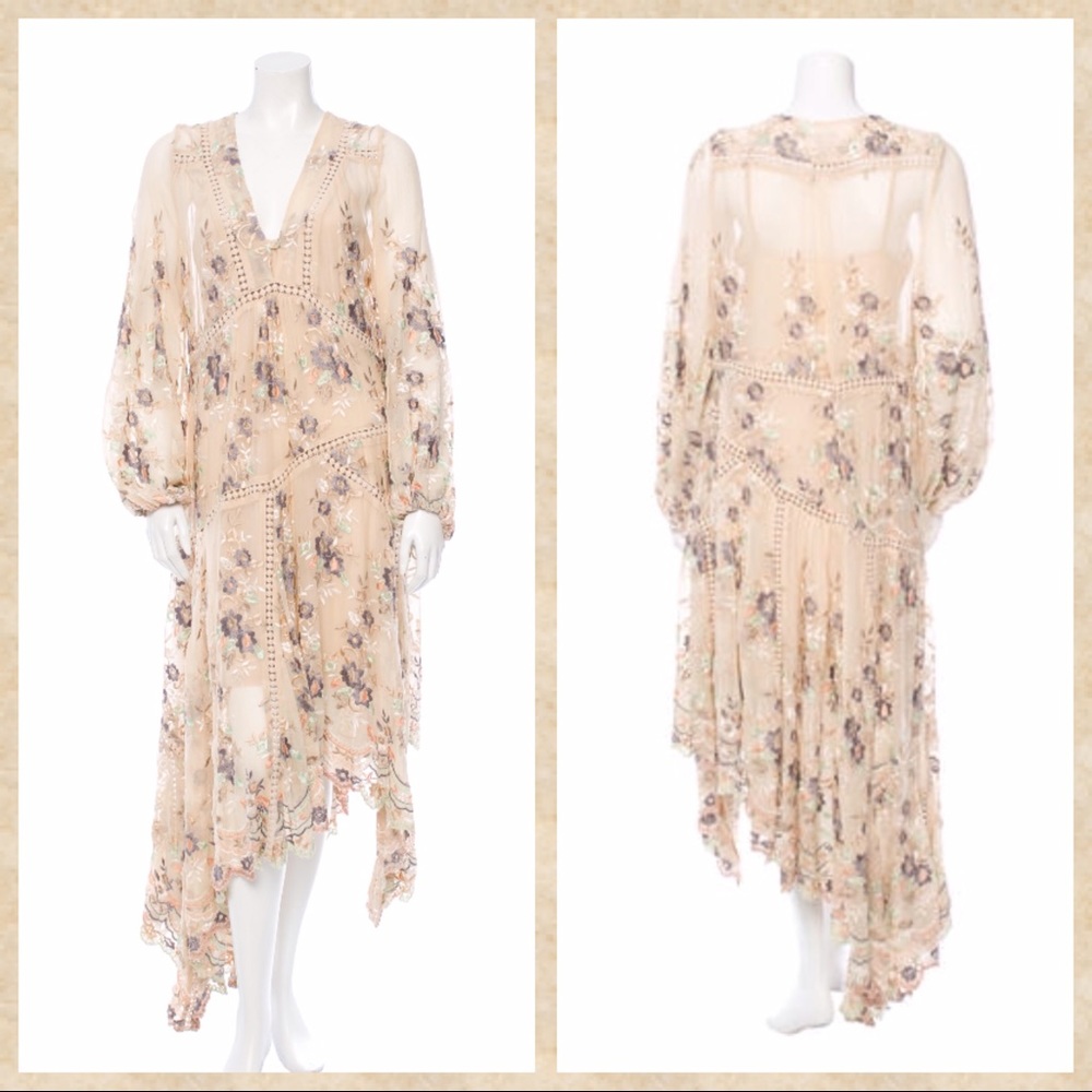 Zimmerman Embroidered Maxi Dress NWT