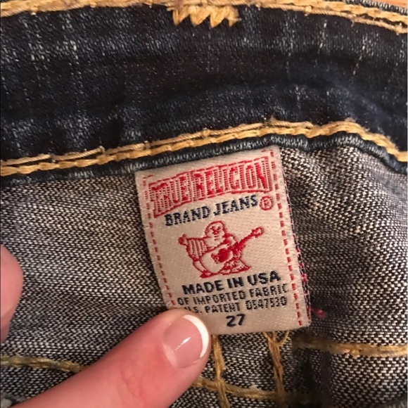 Women's size 27 true religion flare jeans - Picture 2 of 5