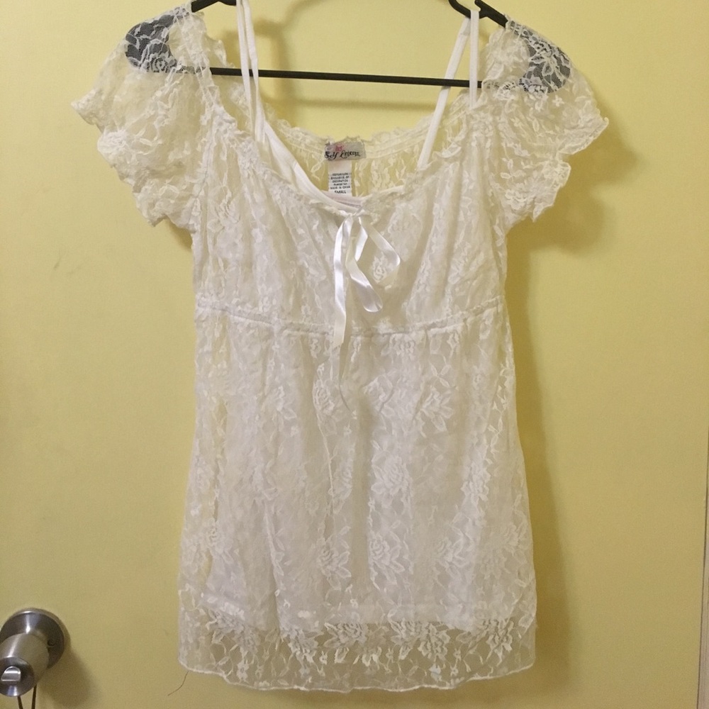 White Lace Blouse