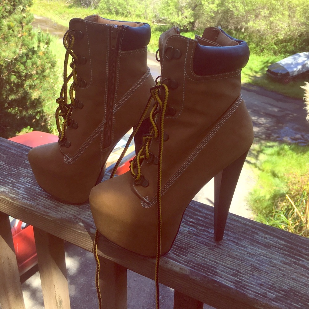 Timberland style Stiletto heels