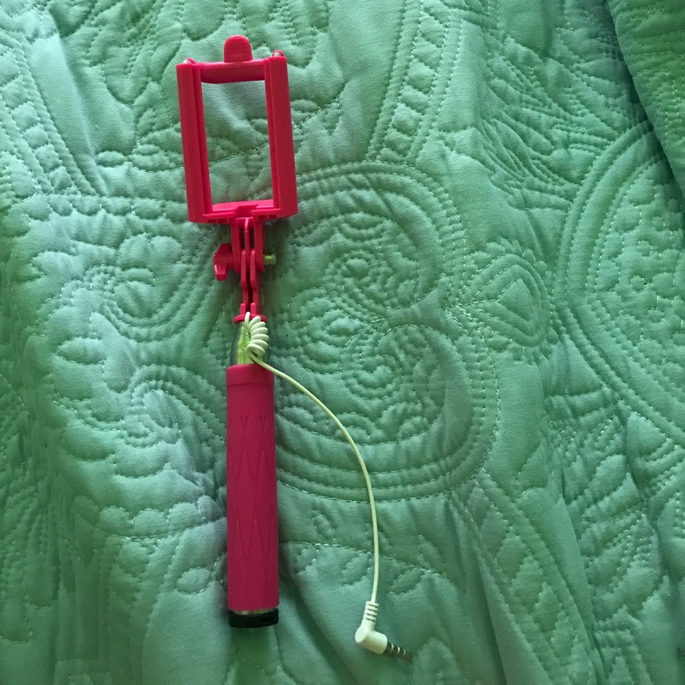 Hot pink selfie stick