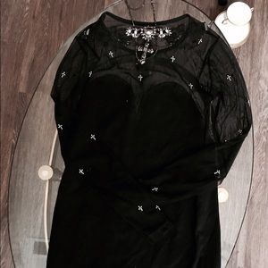 Nastygal SINNER DRESS mesh