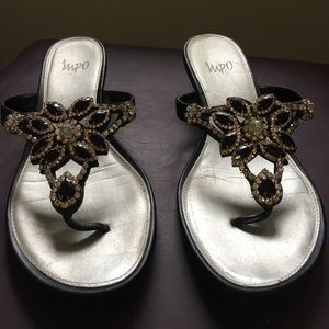 Impo Black Embellished Sandal
