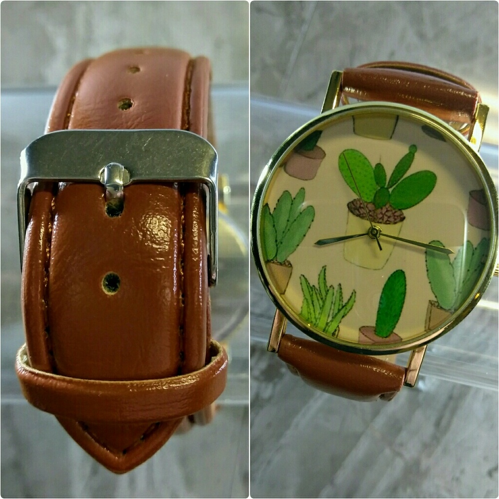 •cactus watch | brown•