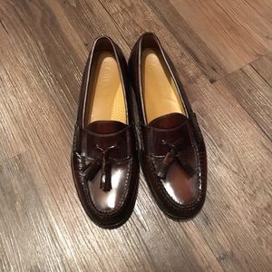 Cole Haan burgundy tassel loafers