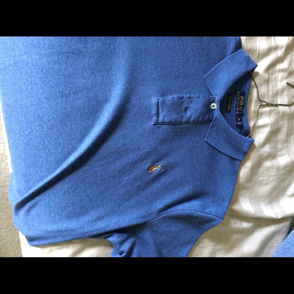 Blue Ralph Lauren polo shirt