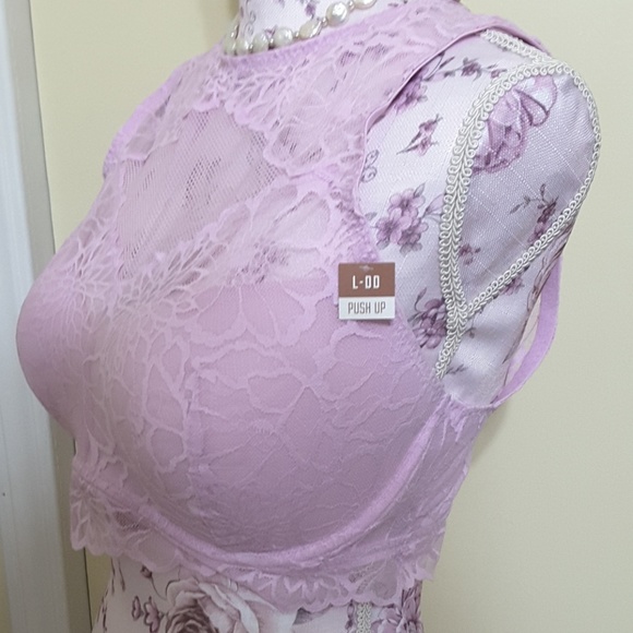 NWT PINK VICTORIA'S SECRET LG D-DD LACE BRALETTE - Picture 3 of 8