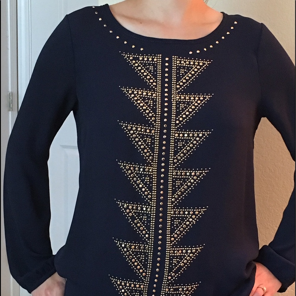 Francesca's collection navy shirt