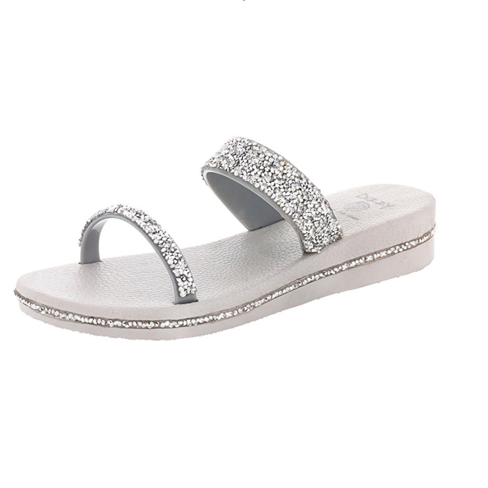 Silver Flicker Soft Sandals