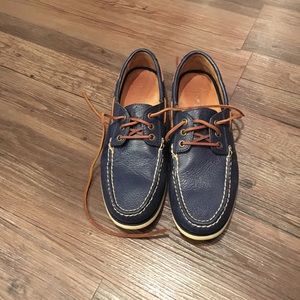 Polo Ralph Lauren navy boat shoes