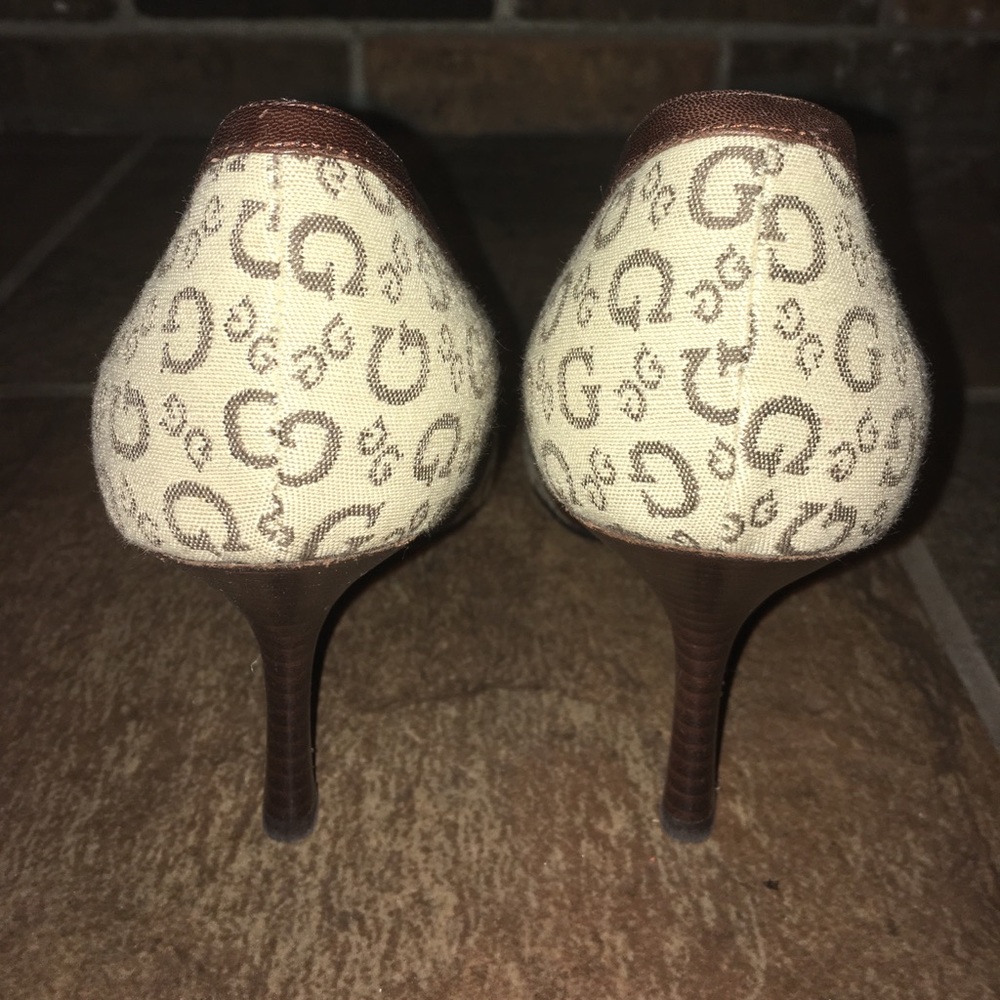 Guess brown and tan pumps 3.5" heel size 8 M - Picture 5 of 7