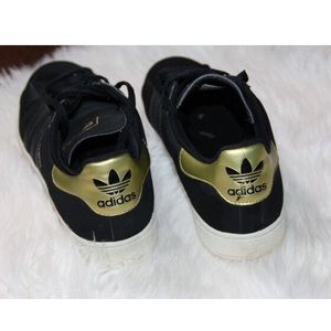 💥 Adidas Campus triple black Gold Suede RARE