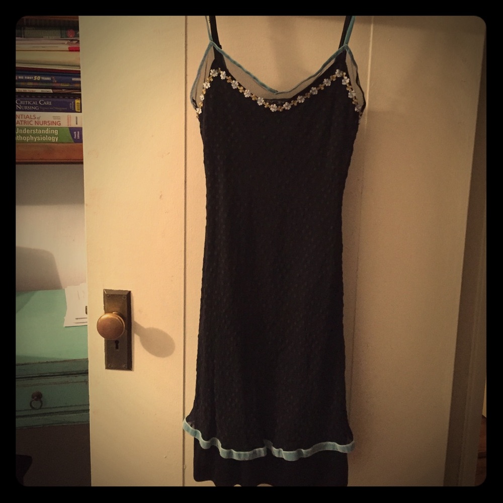 Betsey Johnson slip dress.