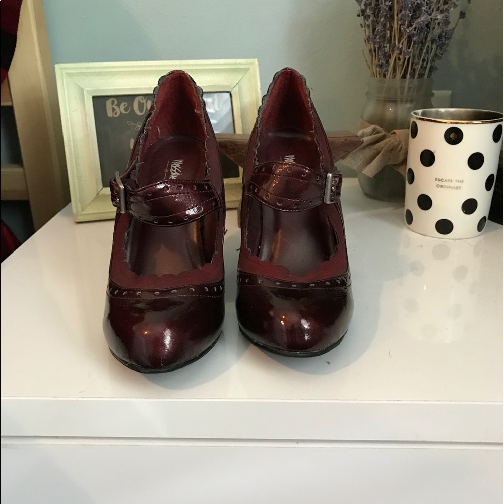 Mary Jane - Burgundy - Target - Size 5 1/2