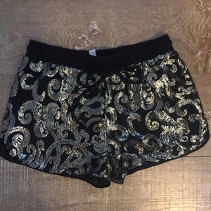 Sequined shorts
