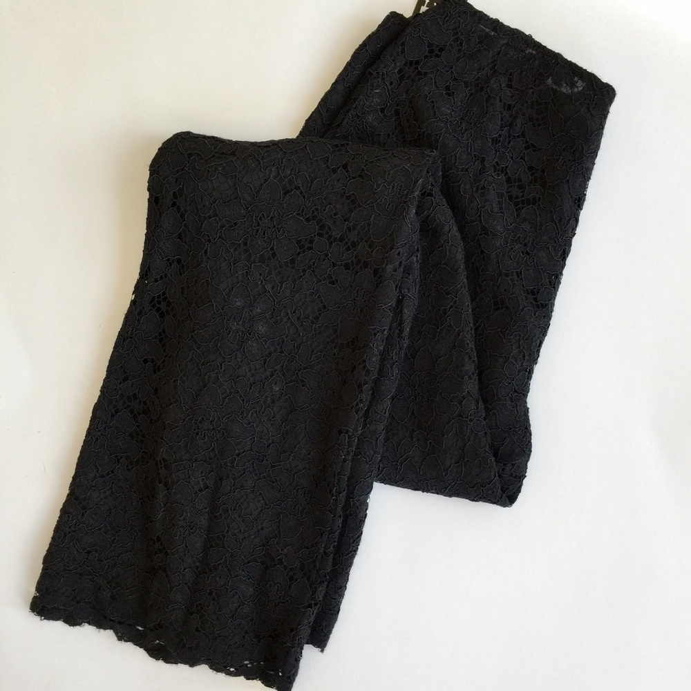 INC Black Lace Dress Pants NWT