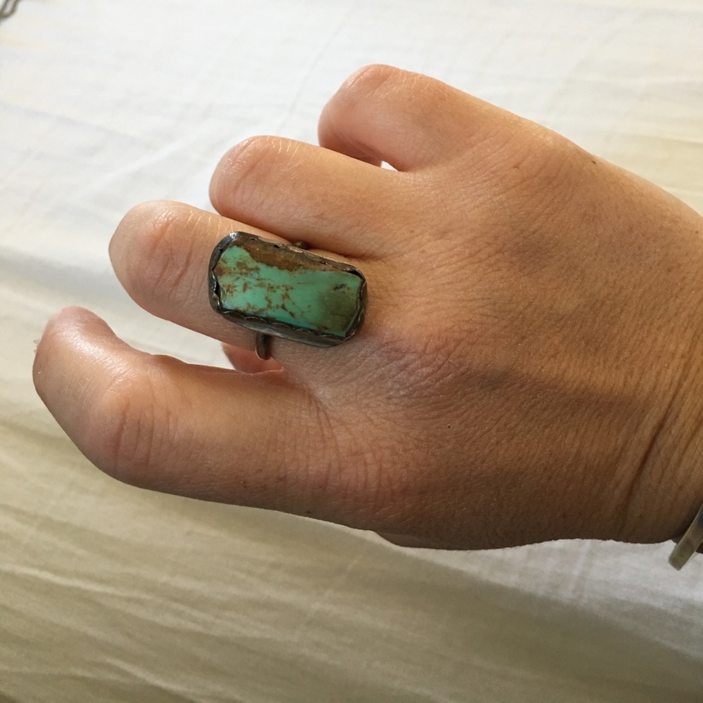 Handmade turquoise ring