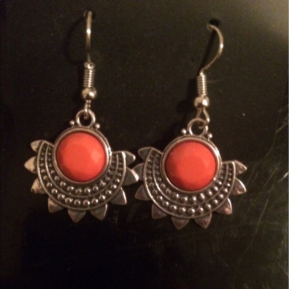 (4 for $20) brand new orange earrings