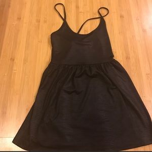 Urban Outfitters Snakeskin Black Dress