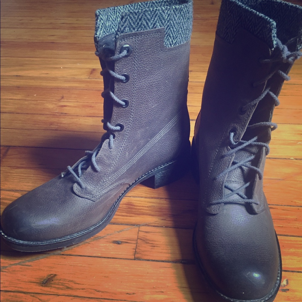 Grey Timberland boots