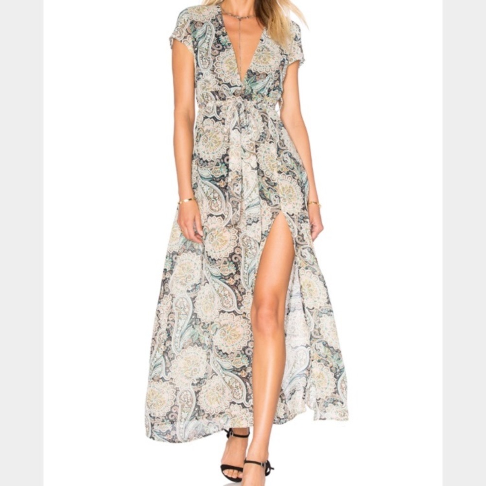 Wyldr Marcia Paisley Maxi Dress