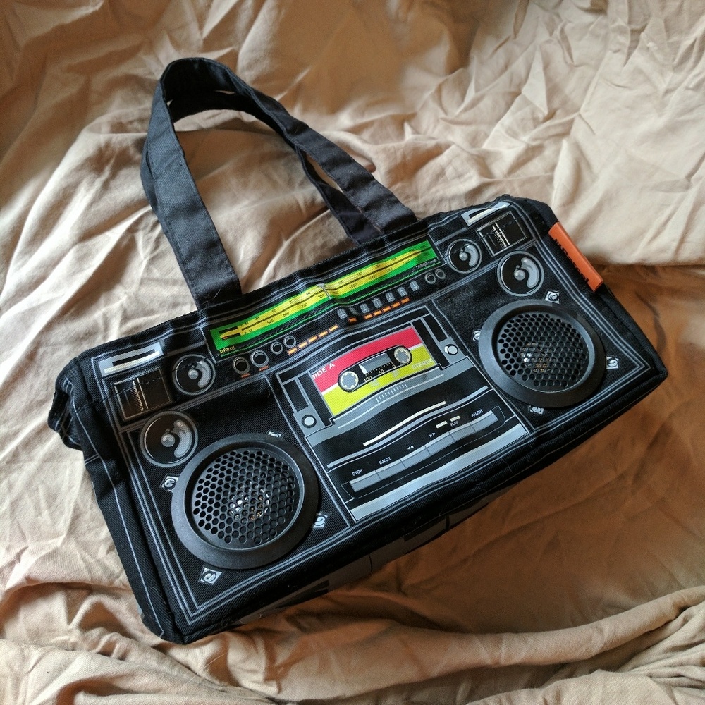 Boombox purse with real working speakers