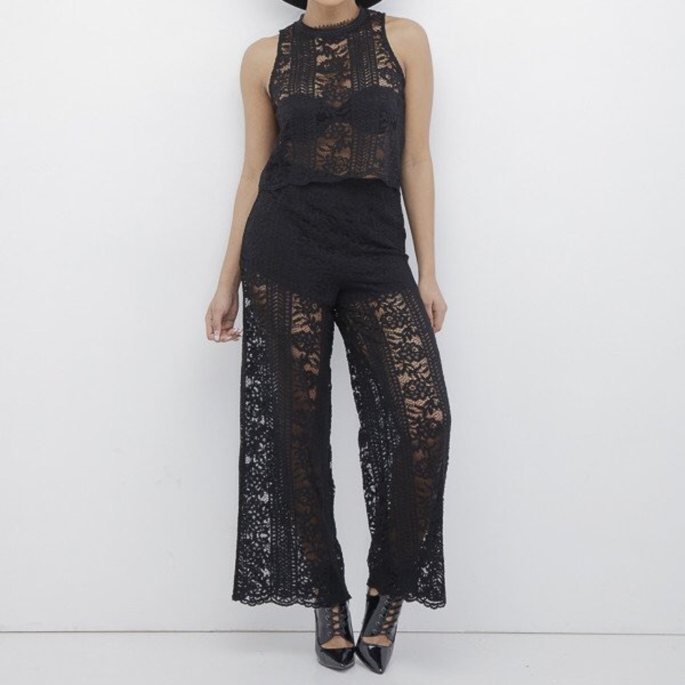 Lace pant set