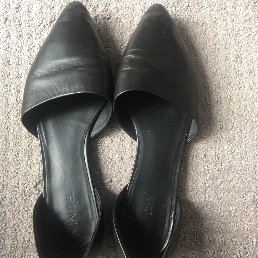 Vince black leather dress shoes