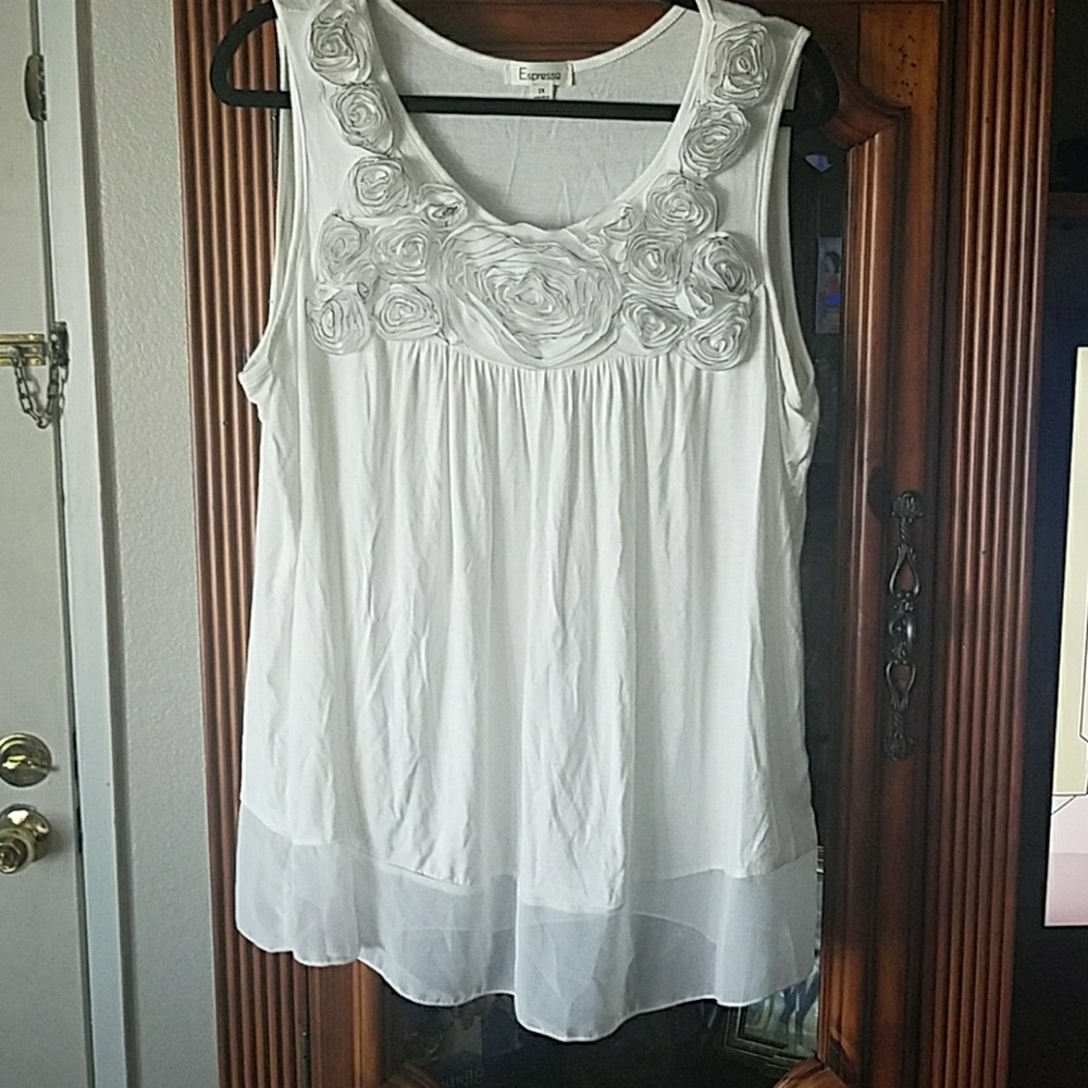White tank top