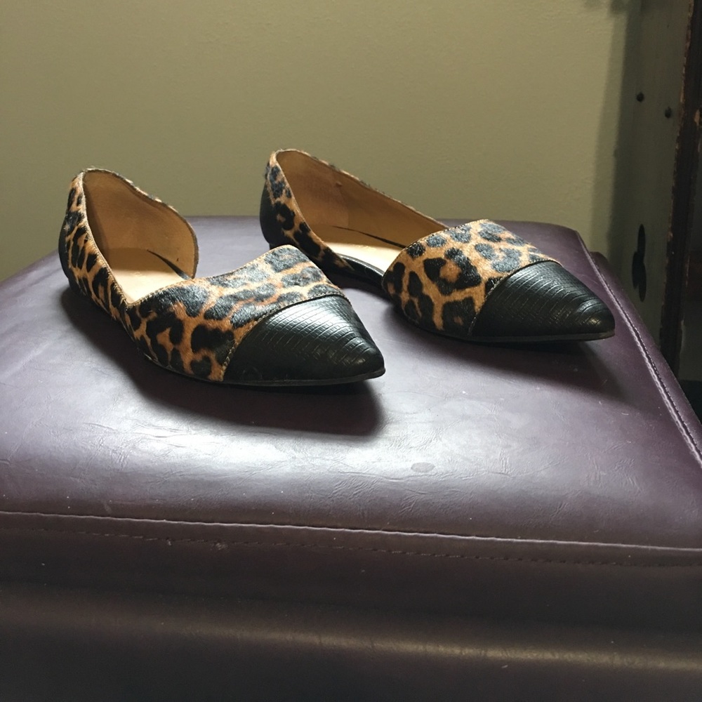 Franco Sarto leopard print flats