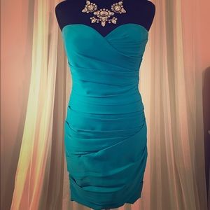 BCBG Max Azria Strapless Cocktail Dress