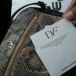 Dvf black snakeskin