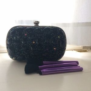 Chic Sephora jeweled makeup clutch and brush set Chic Sephora jeweled makeup clutch and brush set