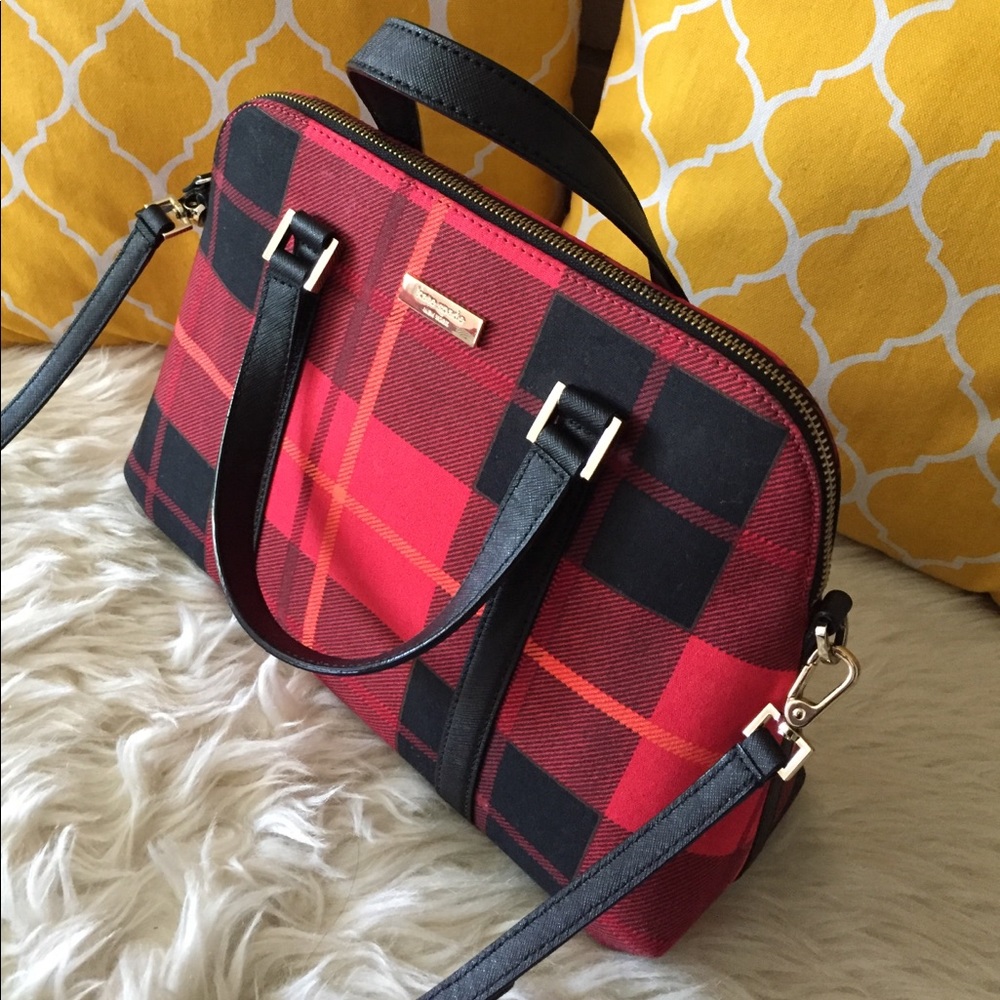 🌸OFFERS?🌸Kate Spade Plaid Satchel - Picture 4 of 8