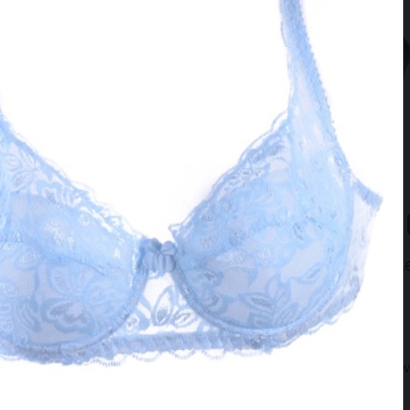 Blue Lace Bra - Picture 2 of 2