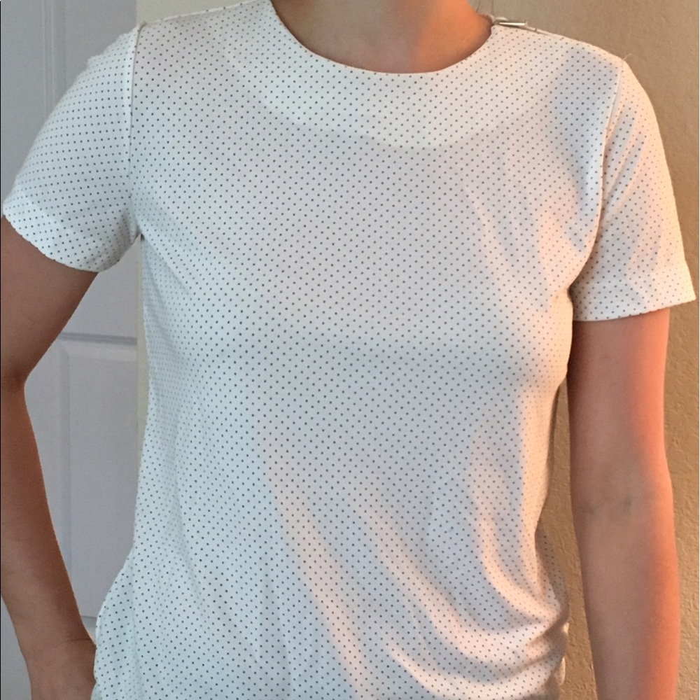 ann Taylor polka dot blouse