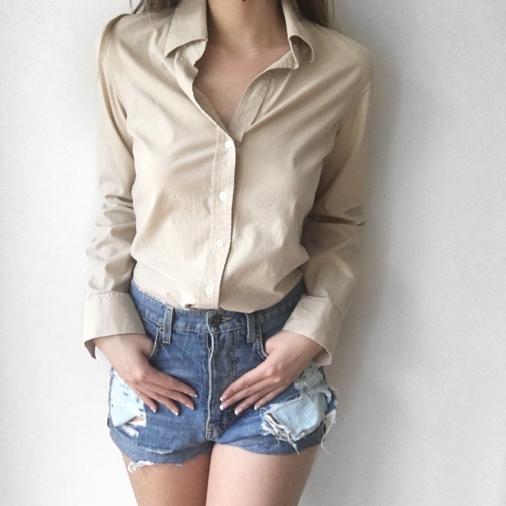 🚫SOLD🚫 BR stretch button up shirt S