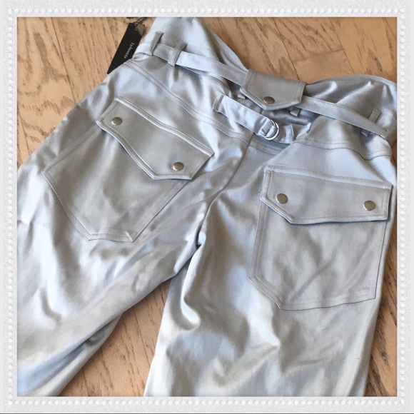 Silver Pleated Culottes NWT - Picture 4 of 7