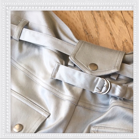 Silver Pleated Culottes NWT - Picture 5 of 7