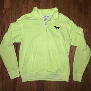 ✨SOLD✨ Size XS PINK Victoria's Secret 1/4 Zip-up